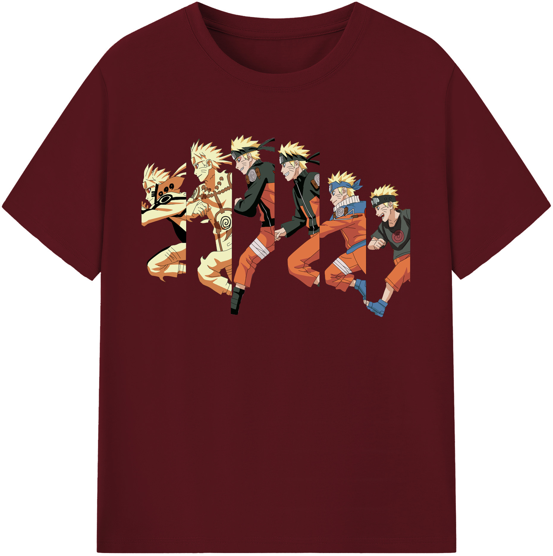 （画像用） NARUTO -ナルト- うずまき ナルト Uzumaki Naruto 綿100％半袖Tシャツ（フロントプリント）